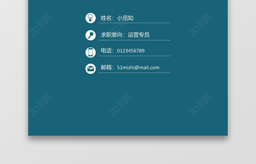 蓝色简洁风运营专员成套Word简历模板
蓝色简洁风运营专员成套Word简历模板