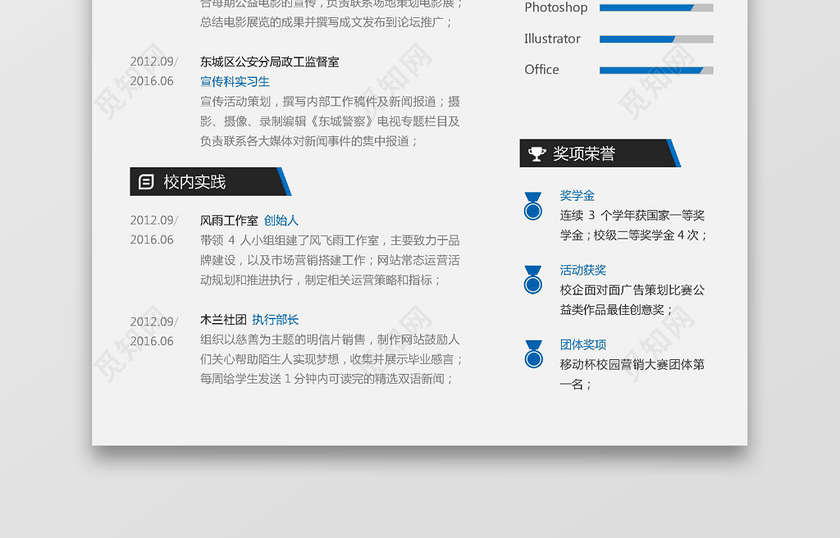 新媒体运营求职简历 新媒体运营求职简历