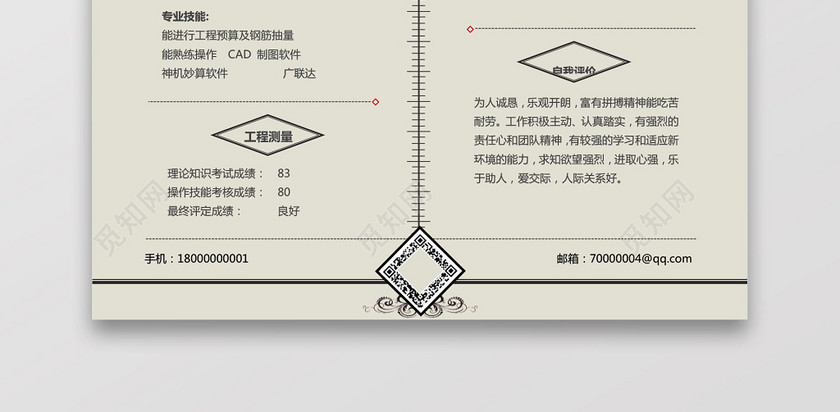 土木工程师个人简历 土木工程师个人简历