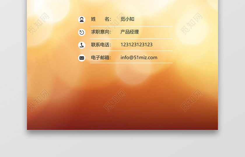 IOS风格简历含封面求职信 IOS风格简历含封面求职信