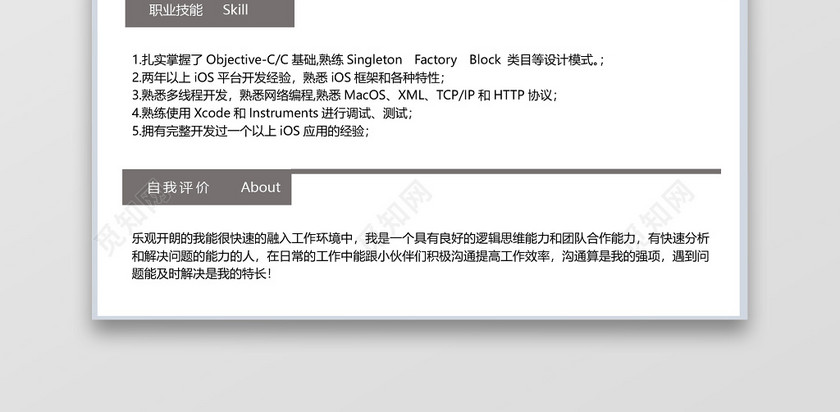 程序员简历Android开发IOS开发工程师 程序员简历Android开发IOS开发工程师