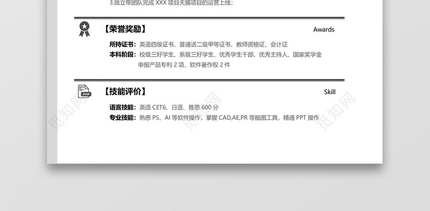 电商运营应届生春招通用简历 电商运营应届生春招通用简历