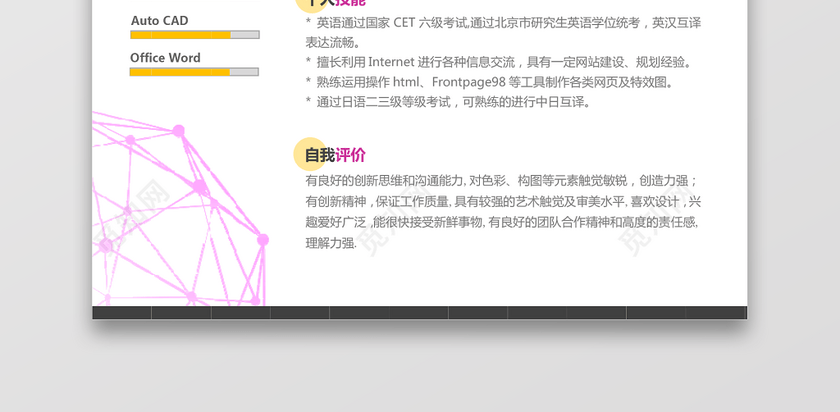 新媒体运营求职简历 新媒体运营求职简历