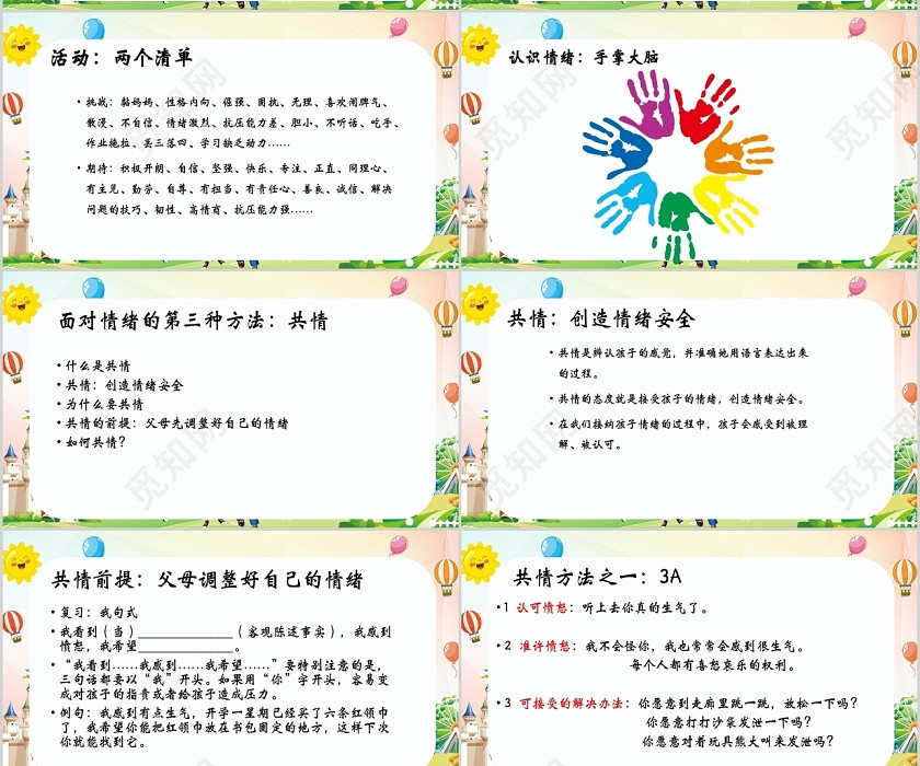 卡通风正面管教沙龙之给孩子赋能鼓励与启发式提问PPT模板提问ppt 卡通风正面管教沙龙之给孩子赋能鼓励与启发式提问PPT模板提问ppt