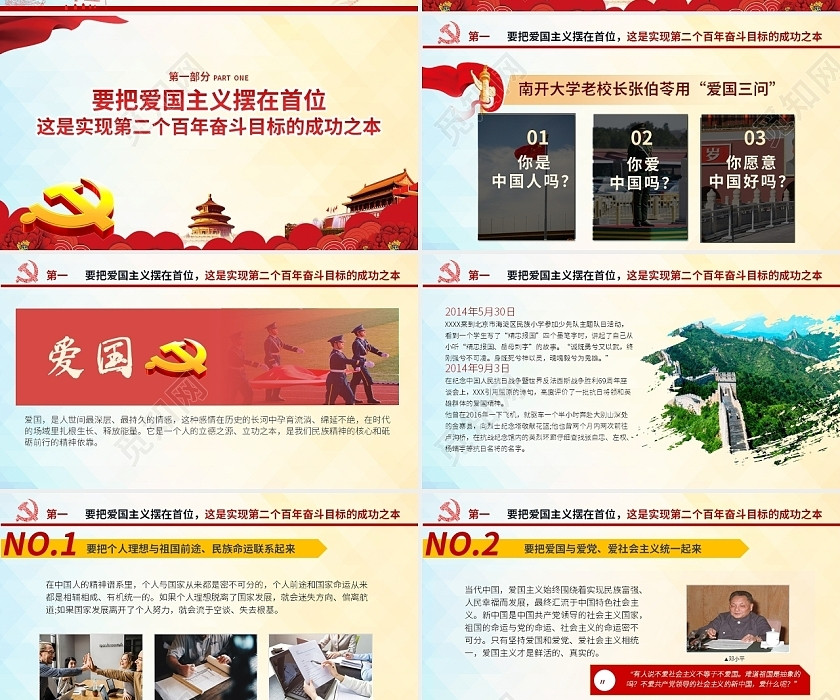 红色中国风爱国奋斗奉献建党100周年PPT模板党政党建党课 红色中国风爱国奋斗奉献建党100周年PPT模板党政党建党课