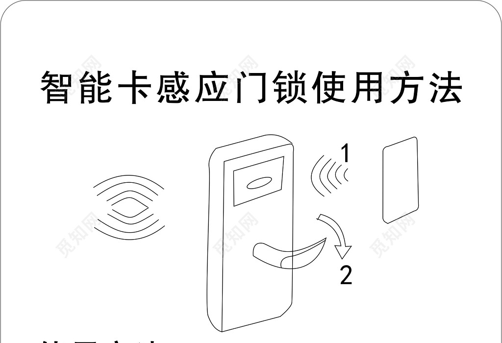 酒店房卡怎么用图解图片