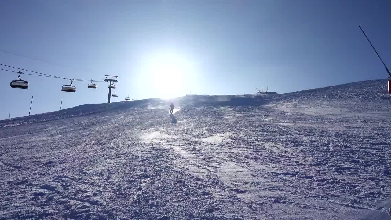 滑雪 出发 刹车 尘云 跑道 冬天 雪 滑雪者 边缘